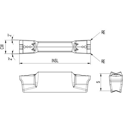 Slika Ploščice za zarezovanje in odrez ATD 203-TSR