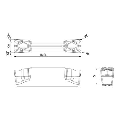 Slika Ploščice za zarezovanje in odrez ACD 403-CM-4L