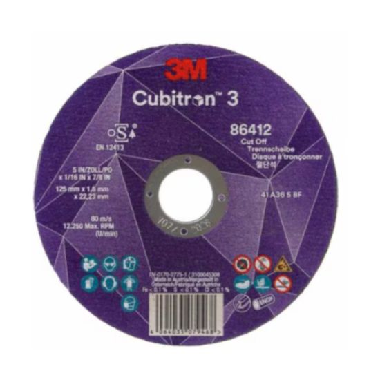 PLOŠČA REZALNA 125x1x22.23mm  3M Cubitron  86647, 60+, T41