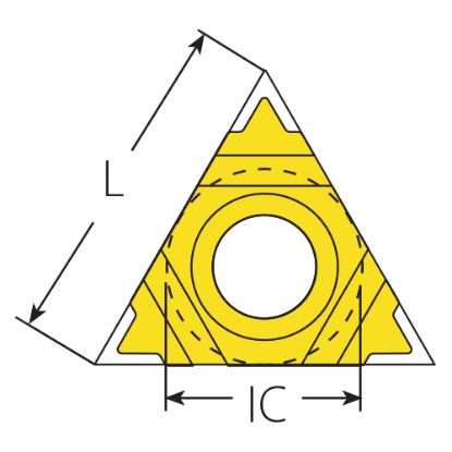 Slika Ploščice navojne rezkalne NPT tipa U