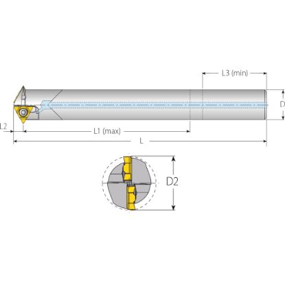 Slika Rezkar palični navonji za ploščice tipa U