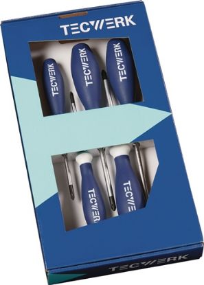 Slika Garnitura ravnih izvijačev, TECWERK