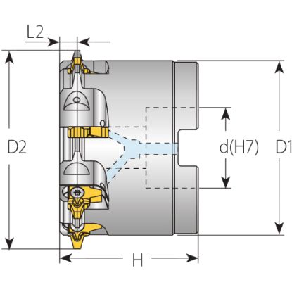 Slika Glava rezkalna navojna za ploščice tipa L