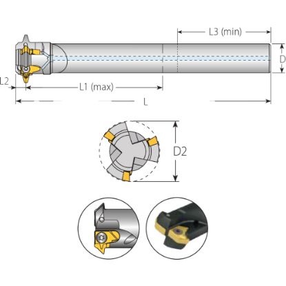 Slika Rezkar navojni za ploščice tipa V