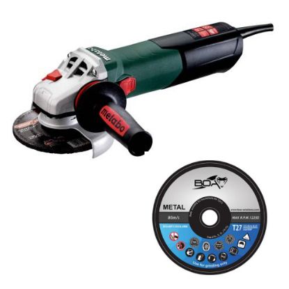 Slika BUSILKA KOTNA WE 15-125 QUICK (600448000) + 100 BRUSNIH PLOŠČ ZA ŽELEZO BOABP125