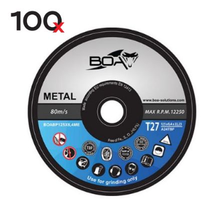 Slika BUSILKA KOTNA WE 15-125 QUICK (600448000) + 100 BRUSNIH PLOŠČ ZA ŽELEZO BOABP125