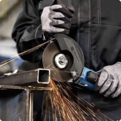 Slika 2X KOTNI BRUSILNIK, GWS 12–125 P (06013A6220) + 100X REZALNA PLOŠČA (BOARP125X1M