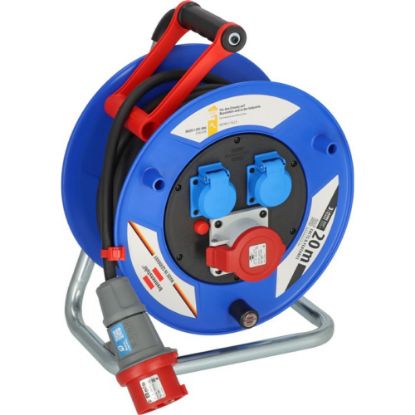 Slika PODALJŠEK ELEKTRIČNI 20M (5X2,5MM2) TYP:H07RN-F 5G2,5 z 2 ZAŠČITENIMA VTIČNICAMA