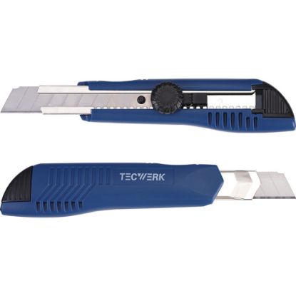 Slika NOŽ TAPETNIŠKI 18mm širine, PVC-ohišje (vključno z 2 rezili)