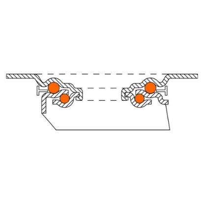 Slika Kolo transportno gibljivo plastično z zavoro