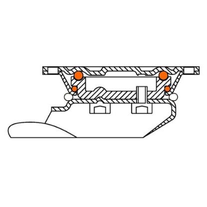 Slika Kolo transportno gibljivo, iz poliuretana in aluminija