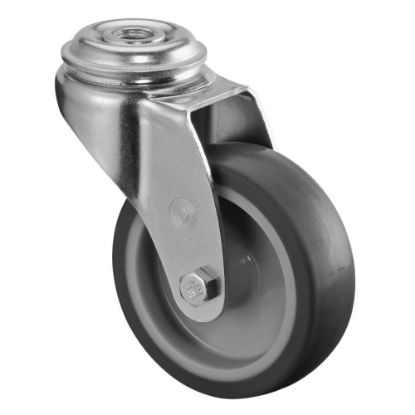 Slika Kolo transportno gibljivo s priključno izvrtino, termoplastična guma