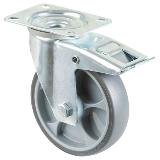 Kolo transportno gibljivo z zavoro