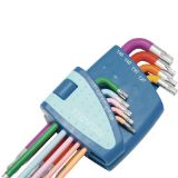 Slika KLJUC TORX KOTNI BARVNI V 9-DELNI GARNITURI,  TX9-TX45 - TECWERK