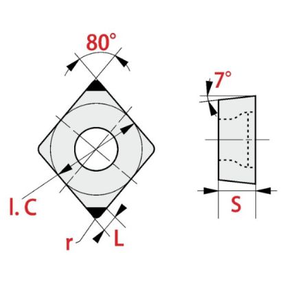 Slika Stružne ploščice CCGW-2N