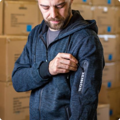 Slika Jopa moška, modro/sive barve, Olympos Bennon