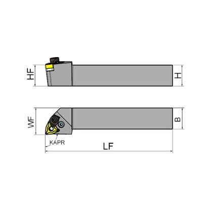 Slika Zunanje držalo PWLNR/L 95°