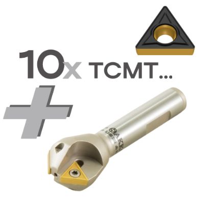 Slika Gar. rezkar za posnemanje robov ACM45 + 10x pl. TCMT 1102