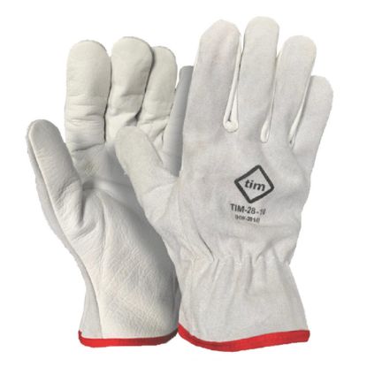 Slika TIM-28, Vel.10, ROKAVICE DELOVNA IZ GOVEJEGA USNJA- NA ZGORNJI STRANI CEPLJENO U