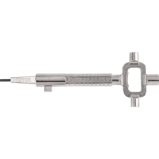 Univerzalni ključ iz jekla, mat nikelj – TECWERK