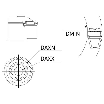 Slika Držalo utorno zunanje, čelno, tipa ATPFR/L