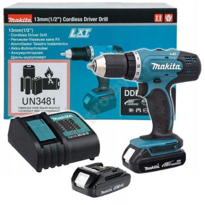 Slika AKUMULATORSKI VRTALNIK DDF453SYX5 + 2X BATERIJA (1,5Ah + 2,0Ah) + POLNILNA NAPRA