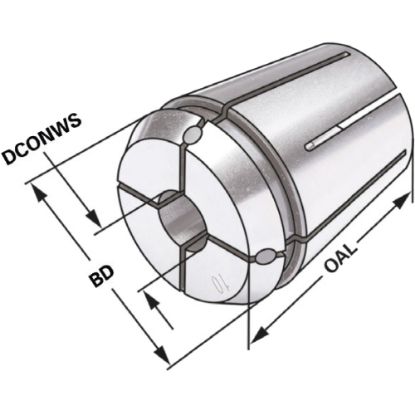 Slika Puša vpenjalna 472E|ER 40 z notranjim hlajenjem (IK)