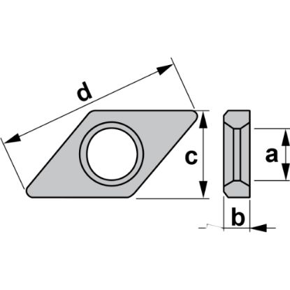 Slika Ploščica podložna romb 55° za DN