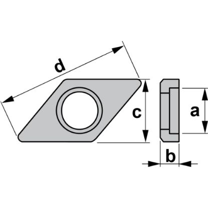 Slika Ploščica podložna romb 55°