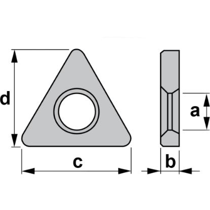 Slika Ploščica podložna trikotna za TN