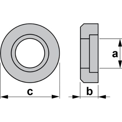 Slika Ploščica podložna okrogla za RC