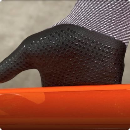 Slika Rokavice večnamenske Toulon Grip s prevleko iz nitrilne pele, sivo-črno, Hase 50