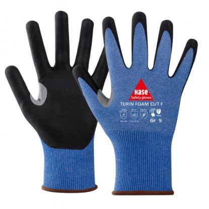 Slika Rokavice protiurezne Turin Foam Cut F, modro-črne barve, HASE-508571