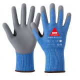 Slika Rokavice protiurezne Turin PU Cut F, modro sive barve, Hase 508572