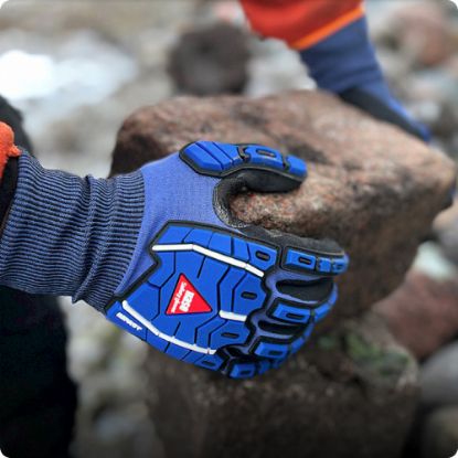 Slika Rokavice protiurezne Turin Impact Cut F, modre barve, Hase 508575