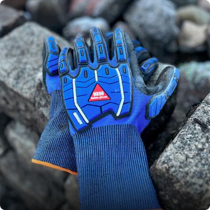 Slika Rokavice protiurezne Turin Impact Cut F, modre barve, Hase 508575