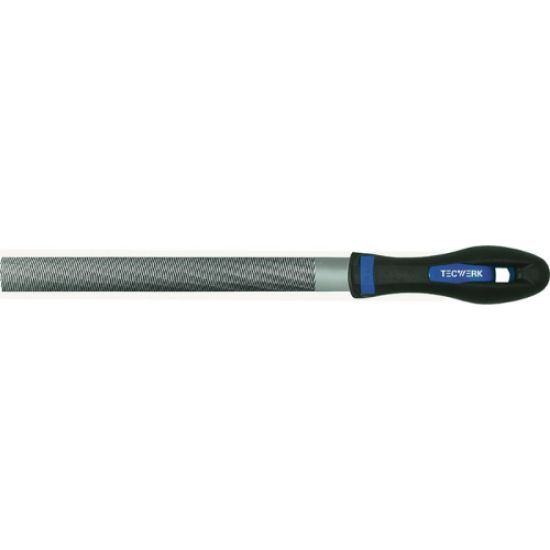 PILA POLOKROGLA DIN7261/E 250/H2 z dvokomponentnim ergonomičnim ročajem ,TECWERK