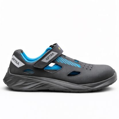 Slika Delovni sandal s kapico, S1, ARYA, črno-moder