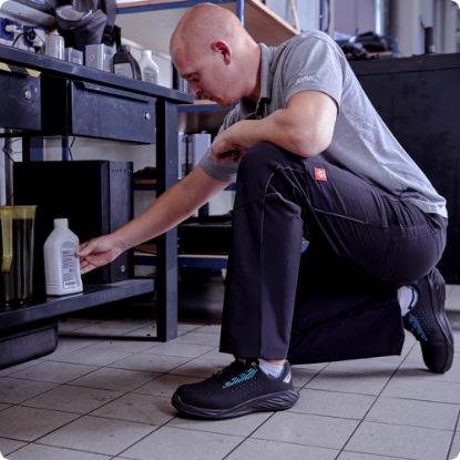 Slika Delovni čevelj s kapico, S1, ARYEL, črno-zelen