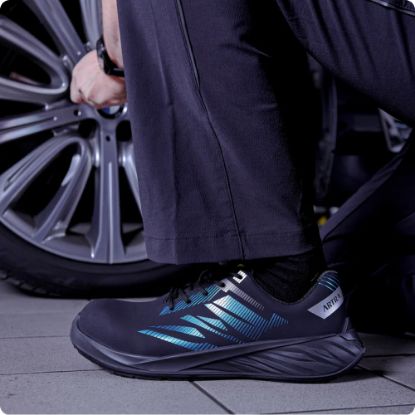 Slika Delovni čevelj nizki z kompozitno kapico, S3, ARDOR, črno-zelen