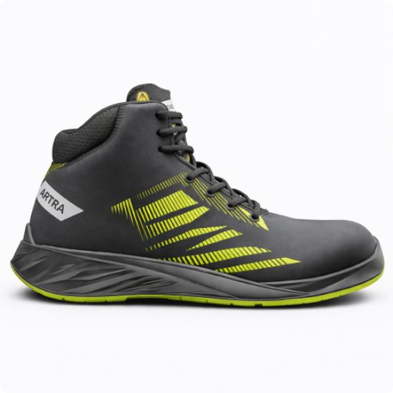 Delovni čevelj visok  z kompozitno kapico, S3, ARDEUS, črno-zelen