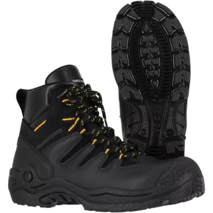 Slika Delovni čevelj z kompozitno kapico, usnjen, črne barve, S3S