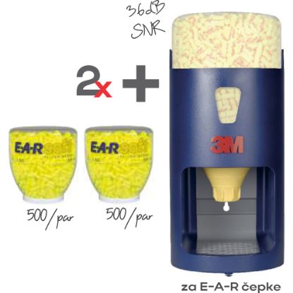 Slika 2X PD-01-002 (7000038202), ČEPKI UŠESNI E-A-R SOFT, 36dB, ( 1gar= 500 par)  + 39