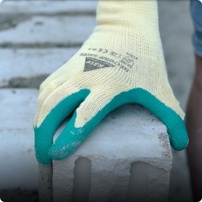 Slika Rokavice delovne iz bombaža in lateks prevleke Neogrip Green