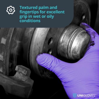 Slika Rokavice delovne za enkratno uporabo iz nitrila stronghold,GM007