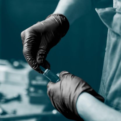 Slika Rokavice za enkratno uporabo iz nitrila, črne barve, GA006