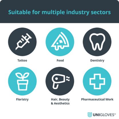 Slika Rokavice za enkratno uporabo iz nitrila, metalic vijolične barve