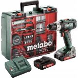 Slika BATERIJSKI VRTALNIK / VIJAČNIK BS 18 L SET ( 74-delni set pribora ) METABO