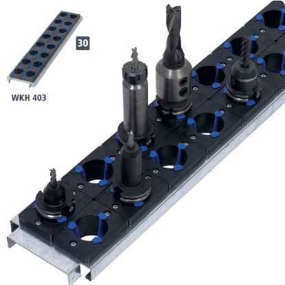 Slika OMARA ZA ORODJE WKS 002 Set Z, s 30 nosilci WKH 403 (za 480 trnov), z izvlečnimi