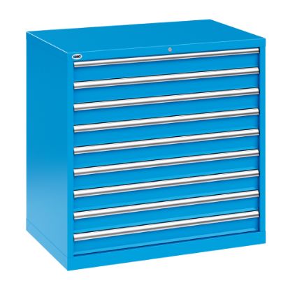 Slika PREDALNIK ZA ORODJE 1023X640X1000MM, Z 9-IMI IZVLEČNIMI PREDALI RAL5015, RL100 9